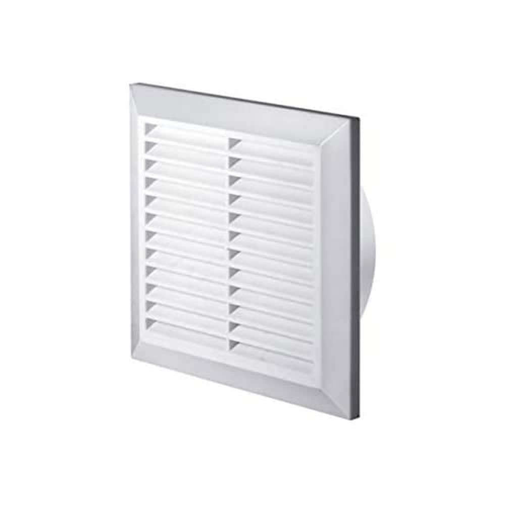 Ventilation Grille Insect Protection Round Diameter 100 mm White ABS Grille