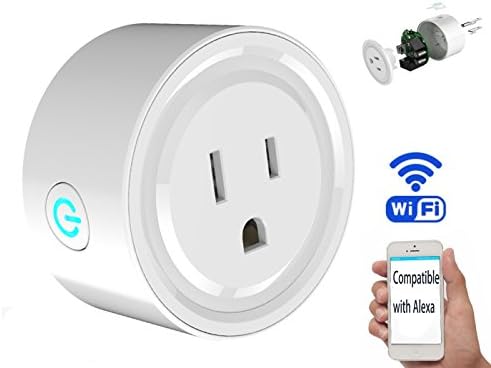 HEYFON Alexa Mini Switch,Wi-Fi Mini Smart Plug,wireless light switch, Timing Function,Compatible with Alexa Remote Control Light Switch