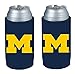 NCAA 2013 College Ultra Slim Beer Can Holder Koozie 2-Pack (Michigan Wolverines)