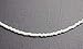 Kathy Bankston Handmade White Choker Necklace, Thin 1.5mm, Adjustable 14-15.5 Inches