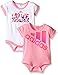 Adidas Baby Girls' 2 Pack Bodysuits, Assorted, 6 Months