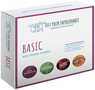 Food Intolerance Testing Kit | Nuts, Gluten Allergy, Lactose Intolerance & Many More | Satisfaction Guaranteed | Results in 7 Days | Basic Kit, Detects up to 100 Items