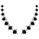 DIAMANTIO 18K Gold Plated Black Cubic Zirconia Ear Climber Earrings – Sterling Silver Plated Crawler Earrings for Women, Elegant Modern Statement Jewelry