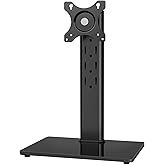 Rfiver Monitor Stand, Single VESA Monitor Stand for Desk with Swivel/Height Adjustable, Computer Monitor Riser for 13-32 inch