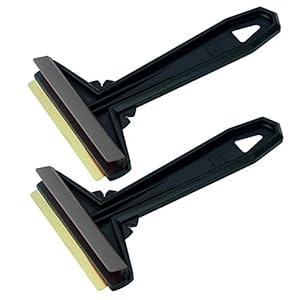 L&P A054 Murska IJskrabber, zwart/blauw/messing, messing krabber, origineel uit Finland, 100% topkwaliteit, 90 mm, 2…