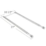 GasSaf Burner Tube Set Replacement for Weber 7507, Spirit S-200, S-210, E-200, E-210, Spirit 500, Spirit 500LX, Genesis Silver A Grill Parts, 27 inch 304 Stainless Steel Gas Grill Burner Tube Kit