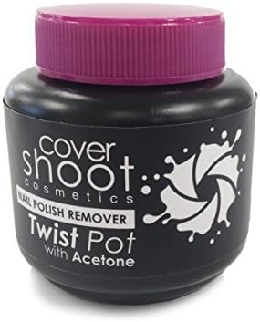 3 x Covershoot Cosmetics Twist Pot Acetone Nail Polish Varnish Remover by Covershoot Cosmetics