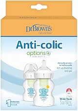 Dr Brown's Natural Flow Anti-Colic Options Plus Wide-Neck Bottle 5oz 2-Pack view 2