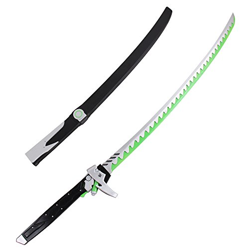 Mtxc Overwatch Cosplay Prop Genji Sword & Scabbard Black