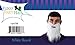 Pirate Costume Set - White Beard and Moustache in Synthetic Material