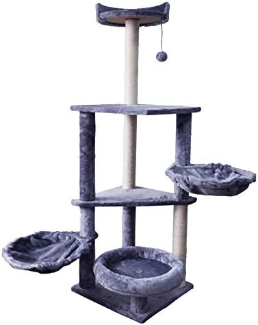 TINWEIUK 06A Cat Tree Scratching Toy Activity Centre Cat Tower Furniture Scratching Posts …