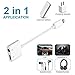 Lightning to 3.5mm Aux Headphone Jack Audio & Charger Cable for iPhone 8/8/Plus/7/7Plus, RayCue iPhone 7/8 Adaptor & Splitter, Support iOS 11 and Before