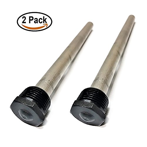 Water Heater Anode Rod, 2 Pack Magnesium Extends the Life of Water Heaters Attracting Corrosive Elements Tank Corrosion Protection