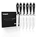 Steak Knife Set,German X50Cr15 Stainless Steel Fine Edge Steak Knives,6-Piece Heavy Steak Knives