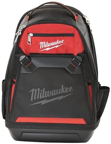 Milwaukee 48228200 35 Pocket Jobsite Backpack Red Black 1680D Ballistic Nylon