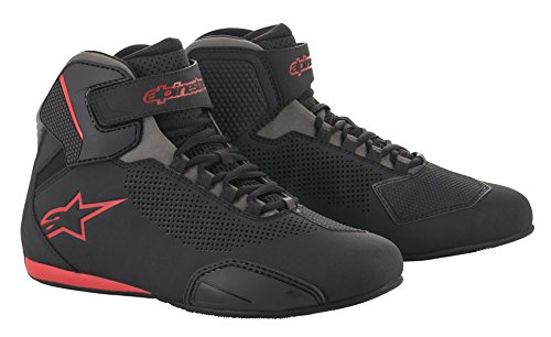Alpinestars Men's Sektor Vented Street Motorcycle Shoe, Black/Gray/Red, 10.5 - Thumbnail 7