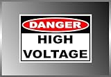 Sticker Frenzy | High Voltage Danger Sign Warning Label Vinyl Decal Bumper Sticker 4"x6"