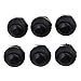 BQLZR Automotive Replacement Pushbutton Switches Momentary Horn Push Button Switch for Car RV Truck Boat Marine,Momentary On/Off Reset Push Button Switch Black for Car Boat Pack of 6