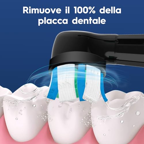 8 Replacement Heads Compatible with Oral B IO 3N/3/4/5/6/7/8/9/10 Series Electric Toothbrush IO, Compatible with Oral B IO for Good Cleaning and Protection of Teeth (Black)