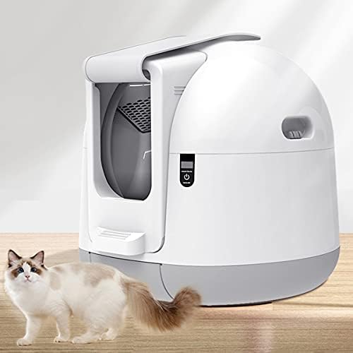 BrightFootBook Automatic Closed Smart Cat Litter Box, Anti-Pinch
