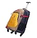 AOKING 20/22 Inch Water Resistant Travel School Business Rolling Wheeled Backpack with Laptop Compartment (Yellow, 22 Inch)