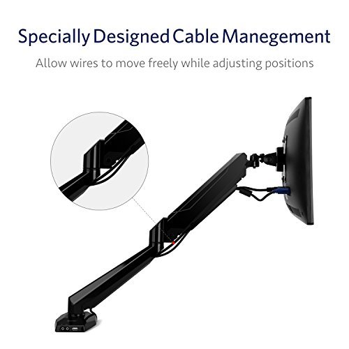 image for Computer Monitor Desk Mount, BESTEK Single Arm Adjustable LCD Monitor 