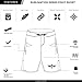 Elite Sports Men's New Item Sublimation Series Fight Shorts - UFC, MMA, BJJ, Muay Thai, WOD, No-Gi, Kickboxing, Boxing Shorts, White, Large