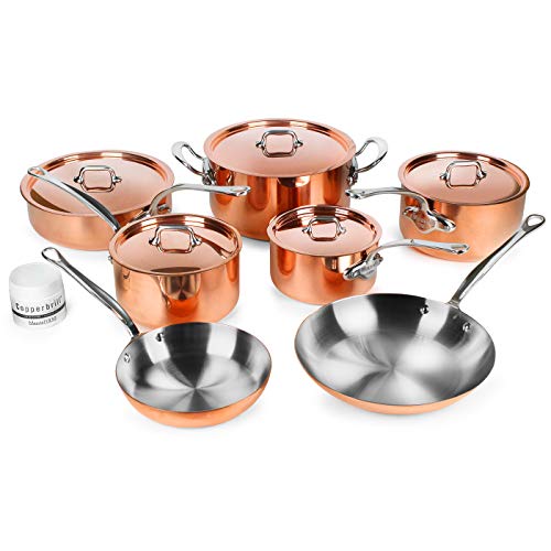 Mauviel M'heritage 150S 12piece Copper Cookware Set Pricepulse