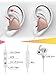Bluetooth Headphones, Yuwiss Wireless Sport Running Workout Earbuds Sweat Proof Earphones, Cordless in Ear Headset with Mic for iPhone 6 7s Plus Android Samsung Galaxy (Rose Gold)