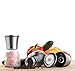TheUltimateChef Stylish Salt and Pepper Grinder Set- Premium Spice Refillable Grinding Set- Adjustable Coarseness Ceramic Rotor, Glass Body & Brushed Stainless Steel- Buy Now And Get A FREE E-Book