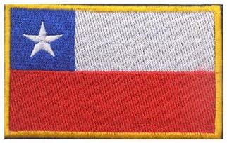 URGREAT Chile Flag Velcro Tactical Patch Uniform Military Embroidered Applique