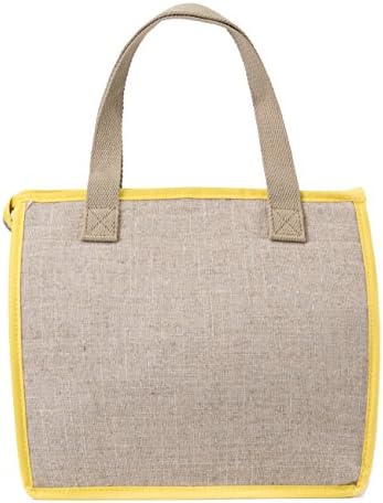 Taisk Lunch Bag,Lunch Tote Insulated Lunch Box Organizer Lunch Container (Brown White Stripes)