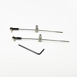 2PCS RC Boat Push Rod Kit Plastic Tie Rod Ends Ball