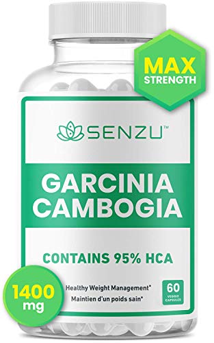 100% Pure Garcinia Cambogia Extract 95% HCA, 1400 mg | Appetite Suppressant | Weight Loss Pills | Non-Stimulating, Burn Fat & Boost Metabolism, Highest Potency Diet Pills for Men & Women | Made in Canada