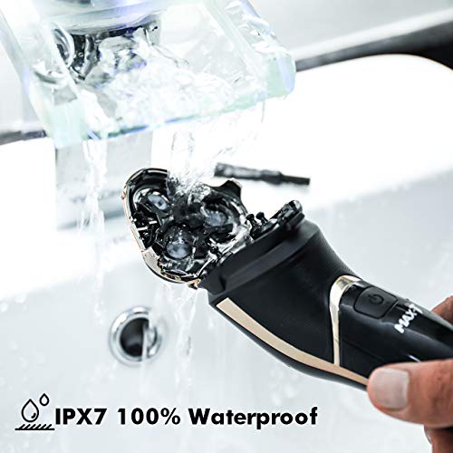 Electric Shaver for Men,TedGem 3D Rotary Shaver Razor Wet & Dry Waterproof IPX7 Electric Razor USB Rechargeable Beard Pop-up Trimmer Cordless Foil Shaver, Best Gift For Father Husband Boyfriend Brothe