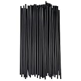 Choice Stirrers/Sip Straws for Coffee, Cocktail 7 1/2" Unwrapped (Black, 1 000)