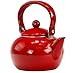Reston Lloyd Enamel Teakettle Non-Whistling, 2 Quart, Red