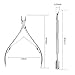 Ejiubas Cuticle Pusher Cuticle Nipper Surgical Grade Stainless Steel Cuticle Trimmer Cuticle Remover Tool Set for Fingernails and Toenails Pedicure Manicure Tools