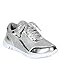 Nature Breeze CD33 Metallic Shimmer Lace Up Lightweight Cross Training Sneaker - Silver