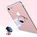 ICHECKEY Finger Ring Stand 360° Rotation Cell Phone Ring Stand Holder Grip Kickstand Universal Mobile Phone Ring for iPhone 7 7 Plus 6S 6, Samsung Galaxy S6 S7 S8 S8 Plus, Note, LG (Rose Gold)