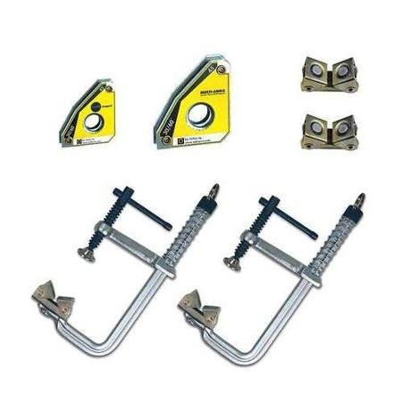 Strong Hand Tools Economy Welding Table Accessory Clamp Kit - 6-Pc. Set, Mode...