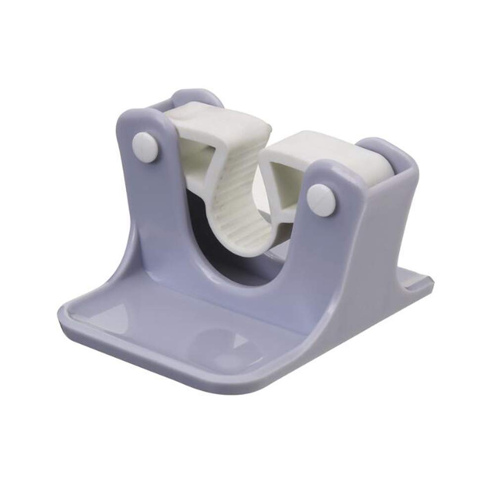 VOANZO 4PCS Mop Broom Holder, Wall Mounted Broom Gripper Tool Storage Self Adhesive Hanger Organizer Rack Ideal for Kitchen Garden Garage Laundry and Offices (Gray)