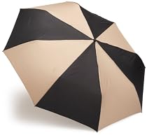 totes Auto Open Close Golf Size Umbrella,  Black/British Tan,  One Size