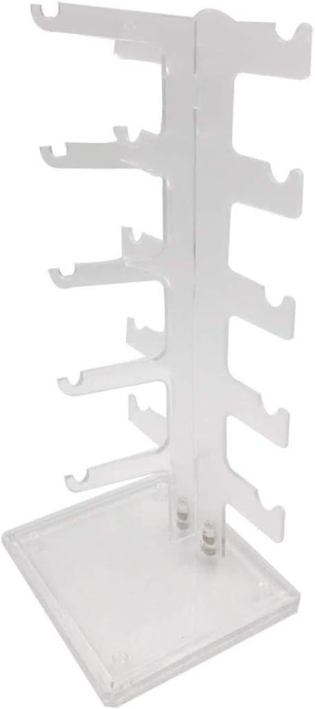 Luxuriant July Plastic Sunglasses Holder Display Stand Eyewear Rack for 5 Pairs(Sunglasses not Included)