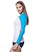 Women's Long Sleeve Performance Athletic Rashguard UV Sun Protection UPF 50+ Swim suit Surf Tee
