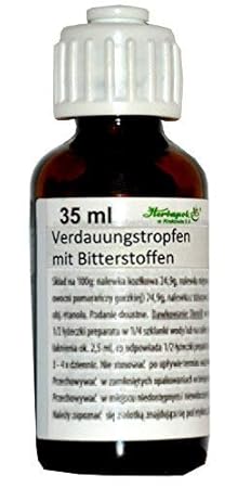 3 Kräuter, 3 Bitterstoffe, 35ml, entkrampfen, setzen Verdauungssäfte frei, regen Verdauung an, bei Krämpfen, Bauchschmerzen, 