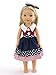 American Fashion World 4th of July Dress| Fits 14
