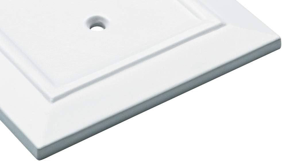 Franklin Brass W35241-PW-C Classic Architecture Single Switch Wall Plate/Switch Plate/Cover, White - - 
