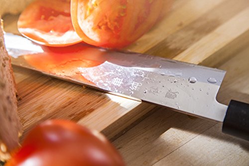 Traditional Japanese Professional Gyuto Kitchen Chefs Knife - Premium 8-inch High Carbon Stainless Steel Gyuto Sushi Knife with High Corrosion Resistance in a Single Bevel Chisel Edge Grind - Thumbnail 7