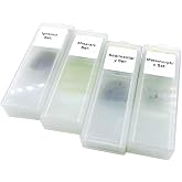 5 Pcs Set Prepared Microscope Rock Slides Mineral Thin Sections 5 Choices (Total 4 Set)